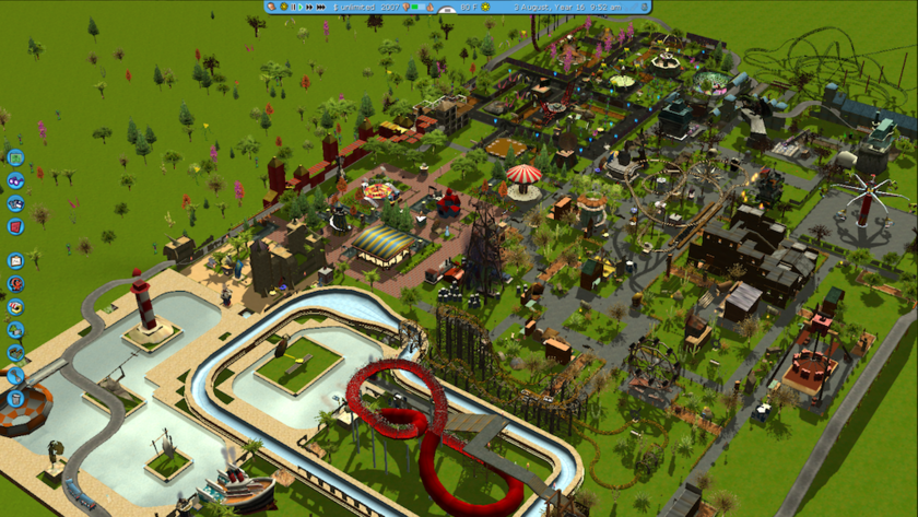 how to play downloaded parks rct3